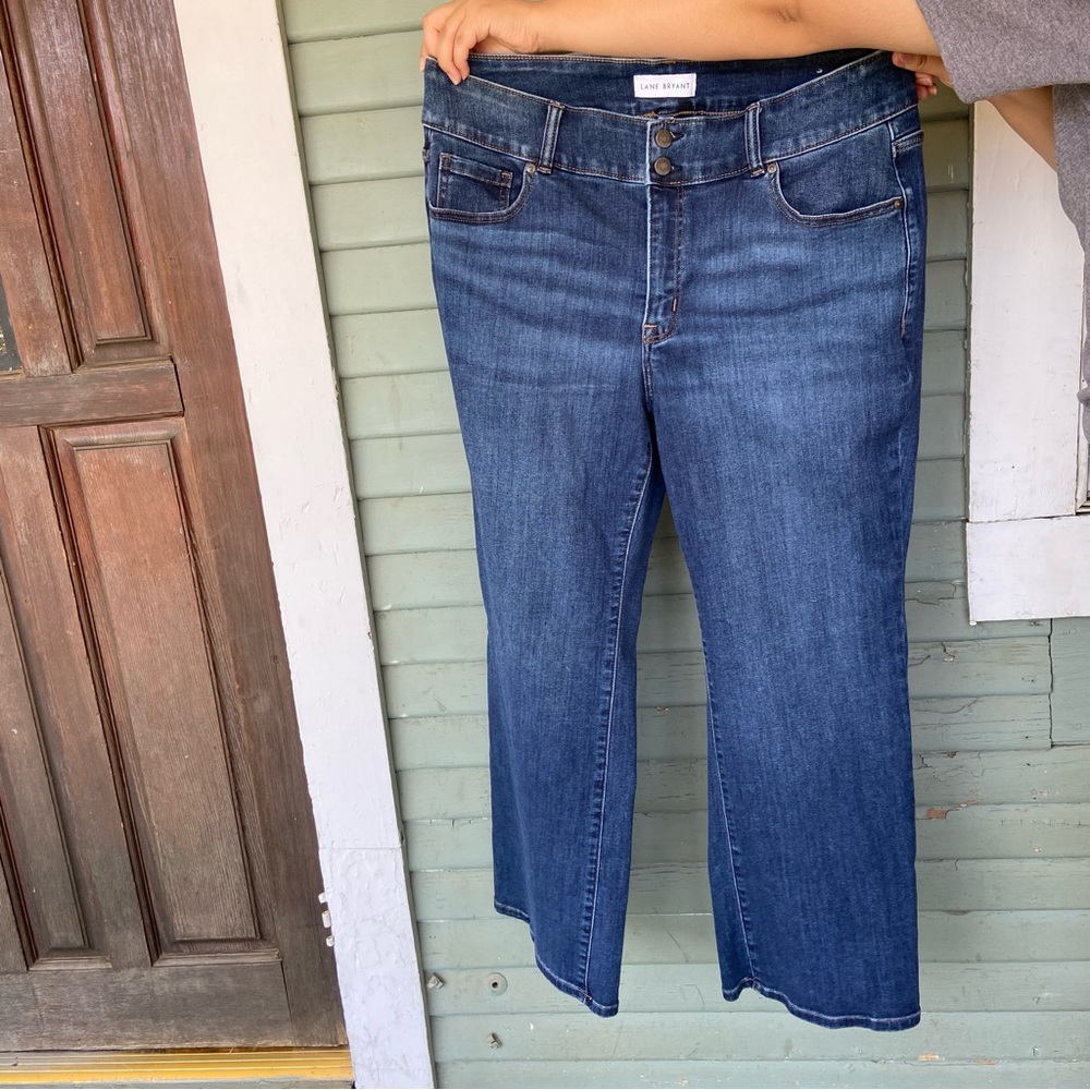 Lane bryant high waisted blue flare jeans size 18s